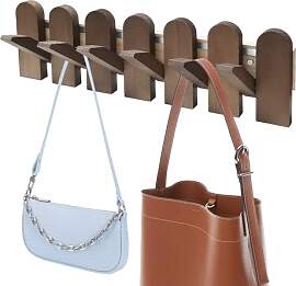 Wandgarderobe aus Holz,Garderobenhaken