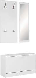 Wandgarderobe "Jana", weiss