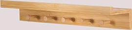 Wandgarderobe Mit Regal ↔︎ 60 Cm Aus Bambus