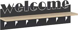 Wandgarderobe Welcome ca. 86x27x15 cm Anthr./Eiche
