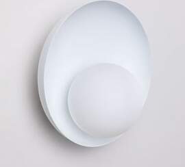 Wandlampe Aus Glas Und Stahl Guatte Weiss - Sklum