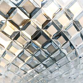 Wandleuchte EMPIRE CRYSTAL, 2-flammig, altpatina