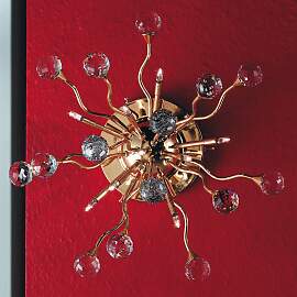 Wandleuchte GALAXY, 9-flammig, Gold