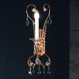 Wandleuchte KATHARINA, 1-flammig, Gold, H52cm