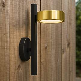 Wandleuchte LED Orion Messing 3 Stück