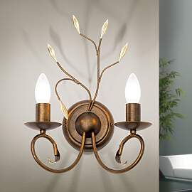 Wandleuchte LUCA, 2-flammig, Antik
