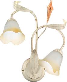 Wandleuchte Lucrezia Avorio Weiß/Hellbraun max. 6 