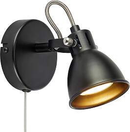 Wandleuchte Mion Wall Schwarz max. 7 Watt Wandlampe