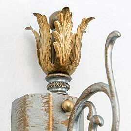 Wandleuchte MIRAMARE, 1-flammig, silbergold