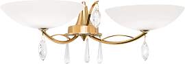 Wandleuchte OPALDESIGN, Gold-matt, 2-flammig