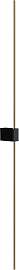 Wandleuchte Pars Schwarz/Goldfarben max.12 Watt