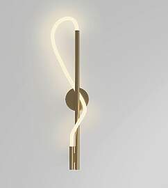 Wandleuchte Tau Weiß/Goldfarben max. 13 Watt