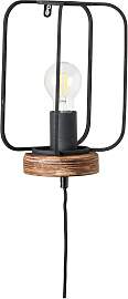Wandleuchte Tosh Schwarz max. 52 Watt Wandlampe