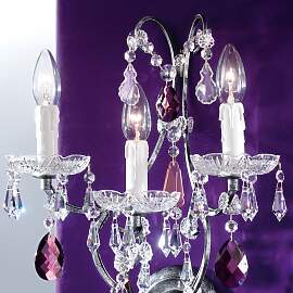 Wandleuchte VERONA, 3-flammig, Antiksilber