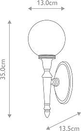 Wandleuchten Retro/Vintage - Chrom/Messing von