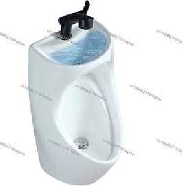 Wandmontiertes Keramik-Urinal mit Waschbecken,