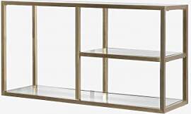 Wandregal ↔︎ 90 Cm Aus Glas Und Stahl Amelia
