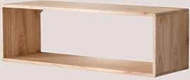 Wandregal ↔︎ 90 Cm Aus Holz Deleyna Braun