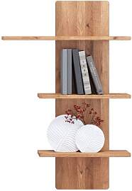 Wandregal Holzregal mit Rückwand in