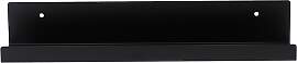 Wandregal Jill aus Metall, modern, Schwarz, 50 cm, 