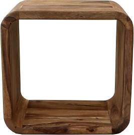 Wandregal Tina 35x35x22 aus Sheesham-Massivholz