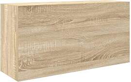 Wandschrank für Badezimmer, Sonoma-Eiche, 80 x 25 