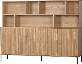 Wandschrank Gravure aus Eichenholz, modernes