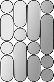 Wandspiegel ARCO Metallrahmen schwarz