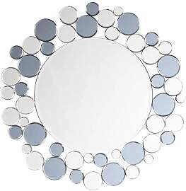 Wandspiegel Bubble Silber/Grau