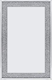 Wandspiegel Diamant in Silberfarben