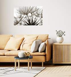 Wandsticker QUEENCE "Blume", beige,