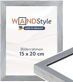 WANDStyle Bilderrahmen 15x20 Silber, moderner