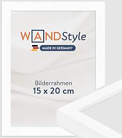 WANDStyle Bilderrahmen 15x20 Weiß, moderner