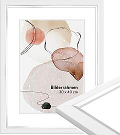 WANDStyle Bilderrahmen 20x30 Weiß, moderner