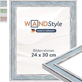 WANDStyle Bilderrahmen 24x30 Blau, Vintage