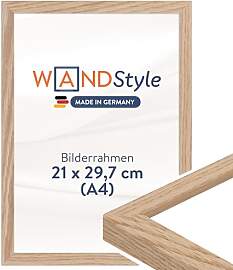 WANDStyle Bilderrahmen A4 Eiche, DIN A4