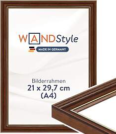 WANDStyle Bilderrahmen A4 Holz, DIN A4