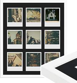 WANDStyle Polaroid Bilderrahmen Weiß, für neun