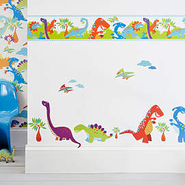Wandtattoo ART FOR THE HOME "Dino", bunt 