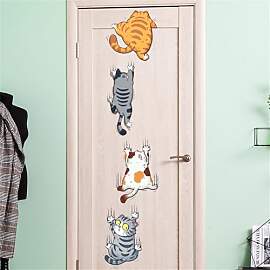 Wandtattoo, Kinderzimmer Katze Aufkleber, Süß