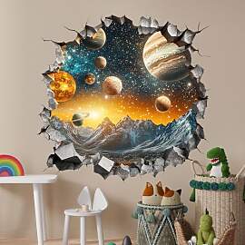Wandtattoo Weltraum, Wandtattoo Schlafzimmer,