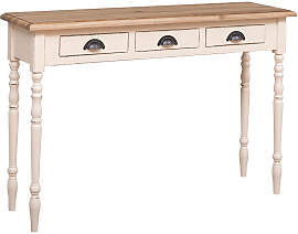 Wandtisch gedrechselte Beine im Landhausstil -