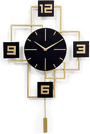 Wanduhr 'Square and Circles 2'