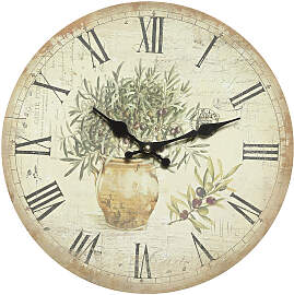 Wanduhr AMBIENTE HAUS "Oliven Wanduhr