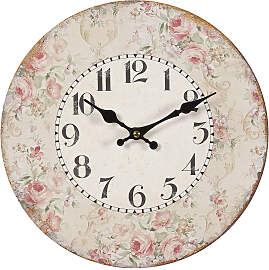 Wanduhr AMBIENTE HAUS "Rosen Wanduhr