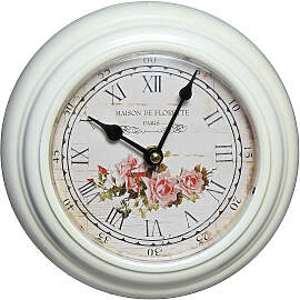 Wanduhr AMBIENTE HAUS "Rosen Wanduhr aus