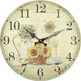 Wanduhr AMBIENTE HAUS "Sonnenblume Wanduhr