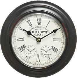 Wanduhr AMBIENTE HAUS "Wanduhr aus Metall