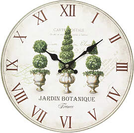 Wanduhr AMBIENTE HAUS "Wanduhr - Plants
