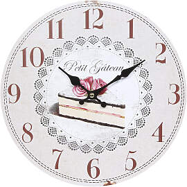 Wanduhr AMBIENTE HAUS "Wanduhr - Torte